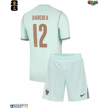 Otroški Nogometni dresi Francija Bradley Barcola #12 Gostujoči SP 2026 Kratek Rokav (+ Kratke hlače)